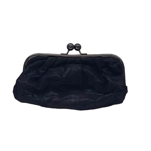 Express Womens Small Evening Bag with chain strap Black Clutch Formal - Picture 1 of 4